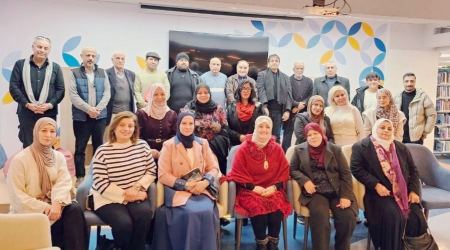 أ. د. سناء الشّعلان في ضيافة مبادرة نون للكتاب في ندوة عن (تقاسيم الفلسطينيّ)